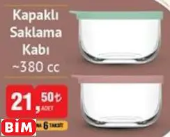 LAV KAPAKLI SAKLAMA KABI ~380 CC